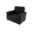 Ver imagem 2 de Poltrona Decorativa Thaina Veludo Preto E451 - Matrix