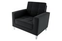 Ver imagem 2 de Poltrona Decorativa Thaina Veludo Preto E451 - Matrix