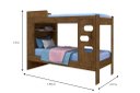Ver imagem 3 de Beliche Flórida 100% MDF com Estrado em eucalipto Reforçado Com Escada Lateral e Barra de Proteção C