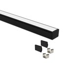 Ver imagem 1 de Perfil de Sobrepor Taschibra para Fita de Led Vertex 20 com 1 Metro Preto