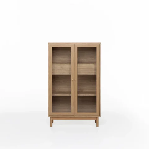 Cristaleira Baixa Kaki 85 Cm X 36 Cm Tauari