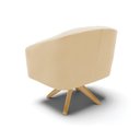 Ver imagem 2 de Cadeira Sala de Jantar Giratória Ma30 Stella Suede D03 - D'Rossi Cor Bege