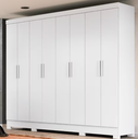 Ver imagem 1 de Guarda Roupa 8 Portas 4 Gavetas 2,36m Moval Diplomata Branco