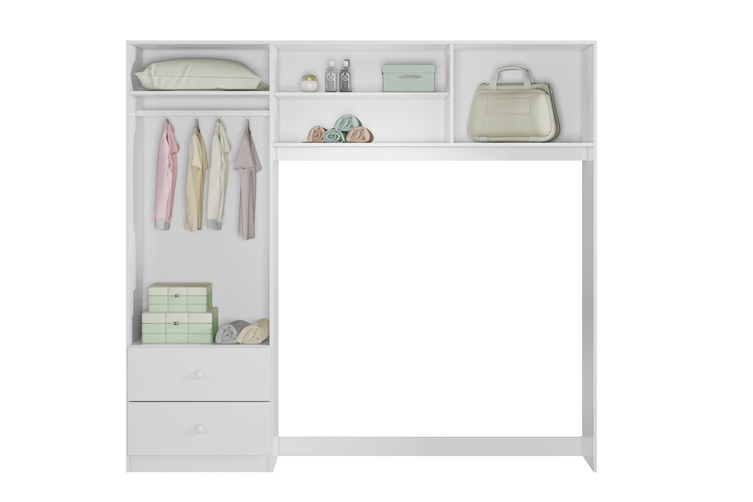 Quarto Infantil Berço Rodizio Guarda-roupas Sophia 100% Mdf - 5