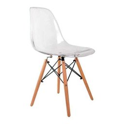Cadeira Eames Acrílico Transparente Transparente - 1