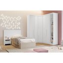 Ver imagem 1 de Quarto Modulado N. Horizonte Rizon 5PÇS Q210 Neve