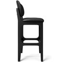 Ver imagem 7 de Kit 05 Banquetas Alta Para Cozinha Madeira Fixa Betta L02 Preto Couríssimo Preto - Lyam Decor