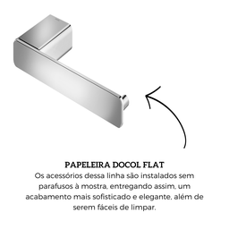 Papeleira Docol Flat Cromado - 5
