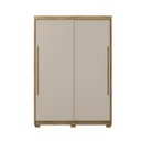 Ver imagem 1 de Guarda Roupa Dubai Infinity Duas Portas de Correr Nature/Fendi - Vila Rica Móveis