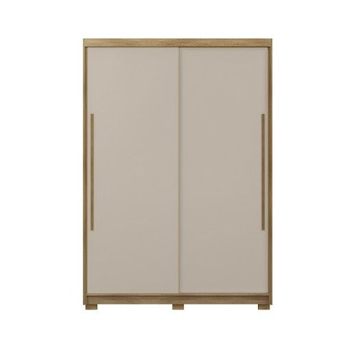Guarda Roupa Dubai Infinity Duas Portas de Correr Nature/Fendi - Vila Rica Móveis