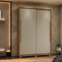 Ver imagem 2 de Guarda Roupa Dubai Infinity Duas Portas de Correr Nature/Fendi - Vila Rica Móveis