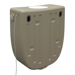 Caixa Descarga Plástica Bege 6 a 9l Inova - Metasul - 5