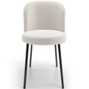 Ver imagem 7 de Cadeira para Sala de Jantar Cozinha Estofada Gavi L02 Bouclê Cru - Lyam Decor
