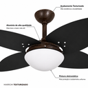 Ver imagem 2 de Ventilador Infinity Lótus 1025 3 Pás Pretas com Controle