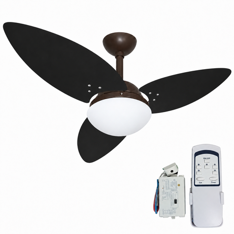 Ventilador Infinity Lótus 1025 3 Pás Pretas com Controle
