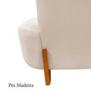 Ver imagem 7 de Namoradeira Sofá Feijão Luna 100cm Orgânica Veludo Marfim