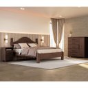 Ver imagem 7 de Conjunto Quarto Ouro: Cama Queen, Cômoda Sapateira e 2 Mesas Cabeceiras Café Madeira Pinus