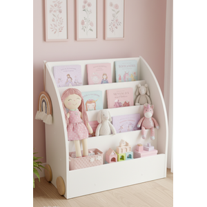 Estante Infantil Prateleira Montessori Livreiro Expositor Porta Livros para Berçario Hanna