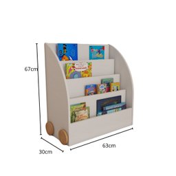 Estante Infantil Revisteiro Expositor Porta Livros Hanna - 2