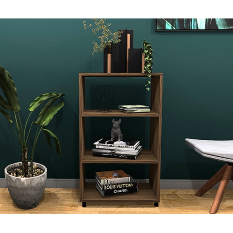 Estante Organizadora com Rodízios Cor Freijó