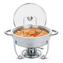 Ver imagem 1 de Rechaud Tramontina Redondo em Aço Inox Banho Maria com Suporte para Tampa e Fogareiro 4,3 L