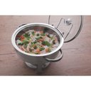 Ver imagem 4 de Rechaud Tramontina Redondo em Aço Inox Banho Maria com Suporte para Tampa e Fogareiro 4,3 L