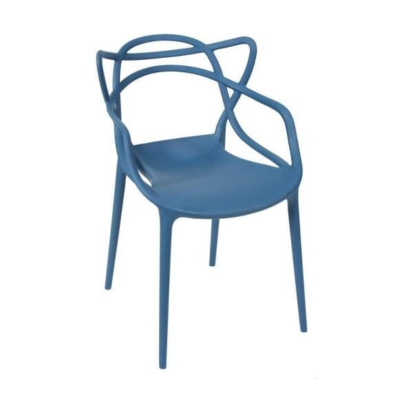 Cadeira Allegra em Pp Azul Petróleo com Braço - 1