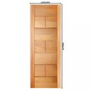 Ver imagem 2 de Porta de Madeira Maciça França de Tauari Mapaf - 2.10 (a) X 0.82 (l)
