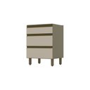 Ver imagem 3 de Balcão 3 Gavetas 60cm Connect 