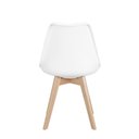 Ver imagem 5 de Kit 4 Cadeiras Mesa Sala de Jantar Saarinen Design Leda Wood Branca
