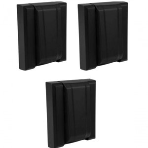 Kit 03 Und Acabamento Válvula Descarga Metal Preto Fosco