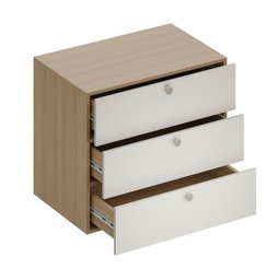 Módulo 70x60 3 Gavetas Frame Cabecasa madeiramadeira - 9