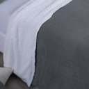 Ver imagem 2 de Cobertor Solteiro Canada Mantinha/sherpa 2 Peças - Cinza Escuro