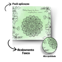 Ver imagem 2 de Papel de Parede Mandala Flores Colorido Verde Aquarela 1m²