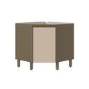Ver imagem 3 de Balcão Canto Oblíquo 1 Porta 79cm Connect Cinza/Duna/Cristal