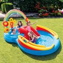 Ver imagem 5 de Piscina Infantil Inflável Playground Arco Iris 227L Bomba 220V Intex