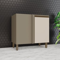 Balcão Canto Reto 1 Porta 84cm Connect  - 2