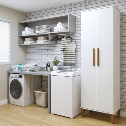 Lavanderia Modulada Recife 2 Portas 5 Prateleiras