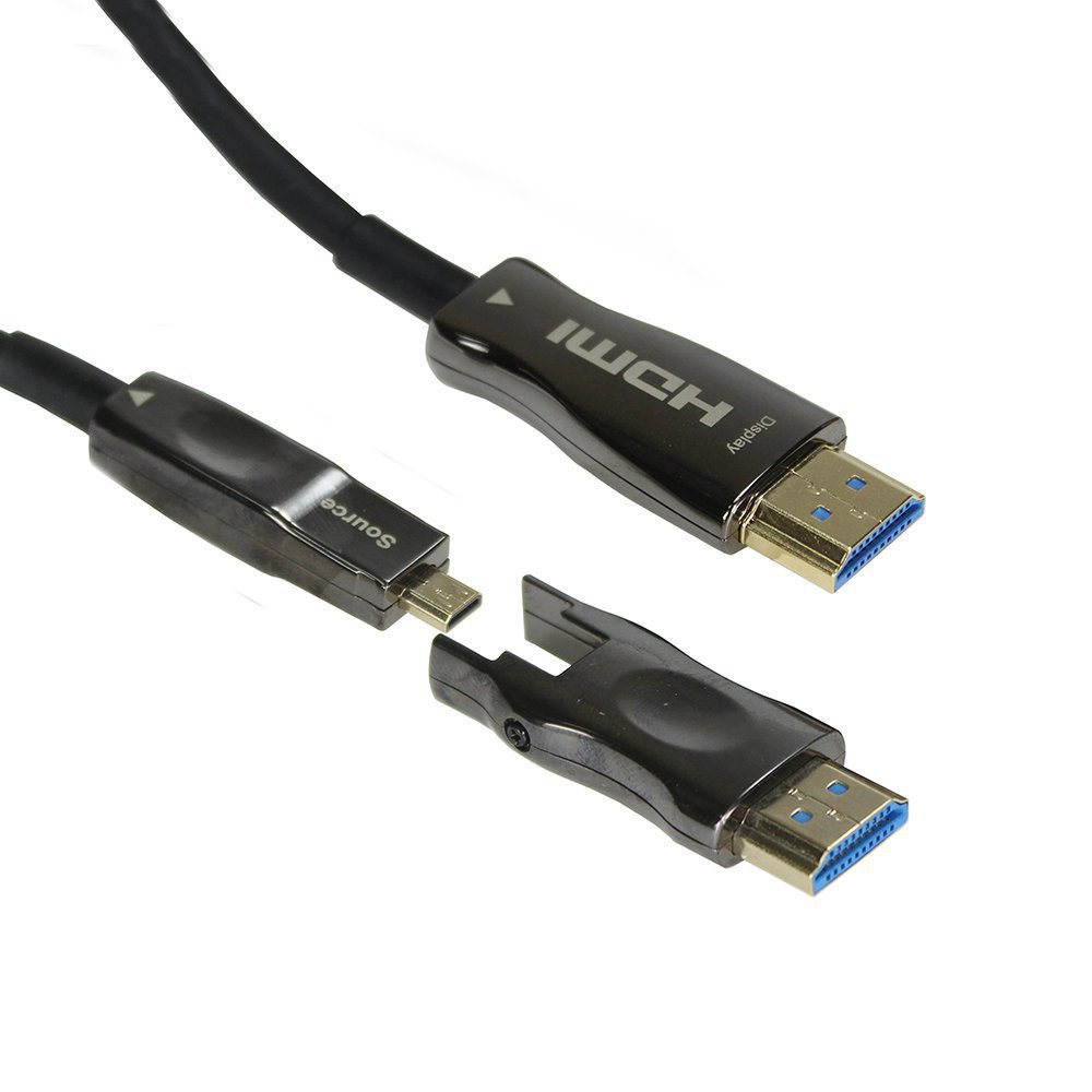 CABO HDMI FIBRA OPTICA DESMONTAVEL 2.0 50 METROS