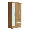 Ver imagem 1 de Guarda Roupas Solteiro 3 Portas 2 Gavetas Coimbra Atacama / Off White Aramóveis