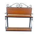 Ver imagem 1 de prateleira suspensa Porta Condimentos Madeira Parede multiuso Gourmet quarto cozinha banheiro