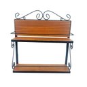 Ver imagem 1 de prateleira suspensa Porta Condimentos Madeira Parede multiuso Gourmet quarto cozinha banheiro