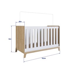 Berço 3 em 1 Favo de Mel 133,6cm FM001 Completa Móveis - 6