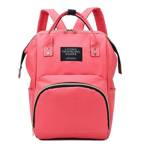 Mochila Maternidade Multifuncional Moderna e Térmica:Rosa