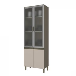 Cristaleira para Cozinha 4 Portas 71,5cm Connect  - 3