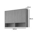 Ver imagem 2 de Kit Modulado Mgm 6 Peças Divina C6p140 Cinamomo/titanium