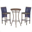 Ver imagem 1 de Mesa Bistro e 2 Banquetas Roma Marrom Corda Náutica 11 Trama Original