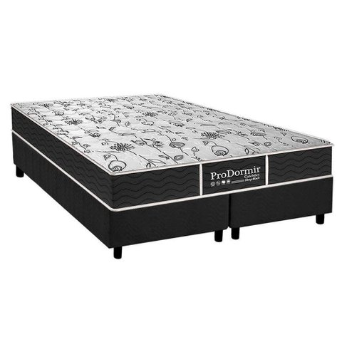 Cama Box King: Colchão Molas Probel Prolastic Sleep + Base Crc Suede Gray(193x203)