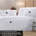 Ver imagem 2 de Kit Colcha Queen 7 Peças Lua de Mel Casaborda