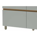 Ver imagem 3 de Armário de Cozinha Modulado Balcão Rainha 1 Porta e 4 Gaveta C/ Tampo 120 Cm Branca/nature -